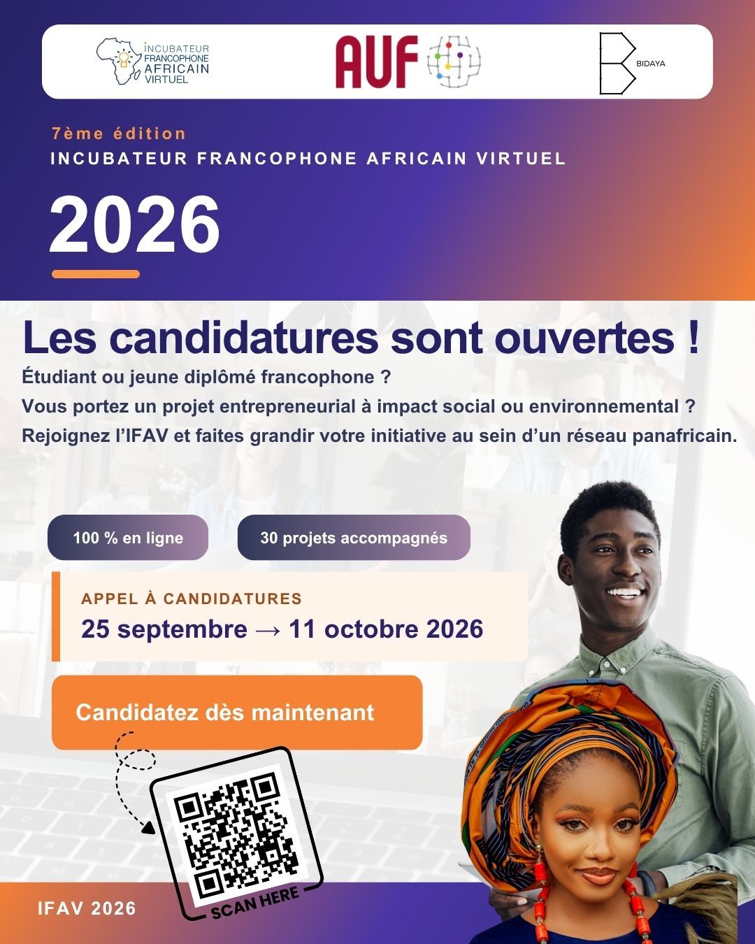 7ème édition : Incubateur Francophone Africain virtuel